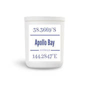 True North Destination Soy Scented Candle.  Apollo Bay with GPS Co ordinates.  4 Scents to choose .