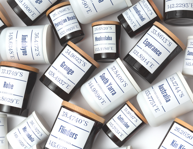 Sailcloth White Destination Candles